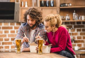 drinking beer together? why not?