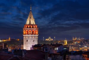 enjoy the istanbul view from galata tower