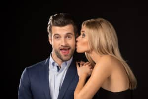 kiss them when they did something nice