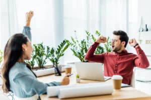 she's happy when you succeed