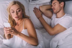 she's overly protective of her phone