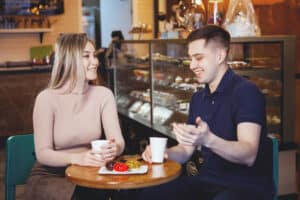 ask her out for a coffee